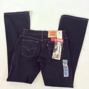 VINTAGE 90s DEADSTOCK NEW WITH TAG BLACK LEVIS 518 BOOT CUT 3